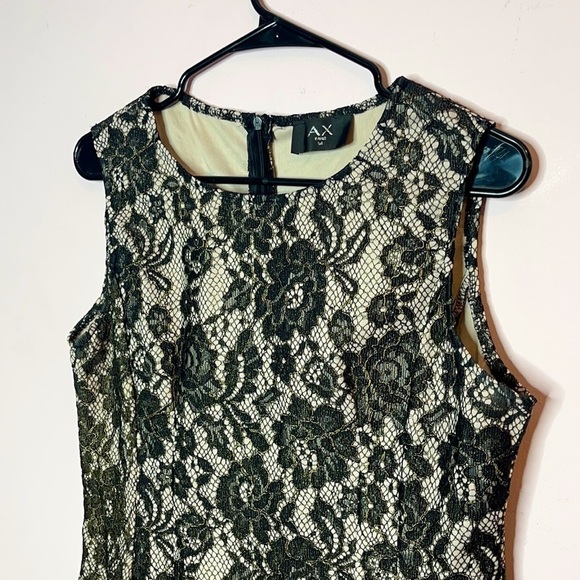 ❤️ 🆕 AX PARIS VINTAGE Party Dress black fishnet flowers NWOT - Picture 6 of 10